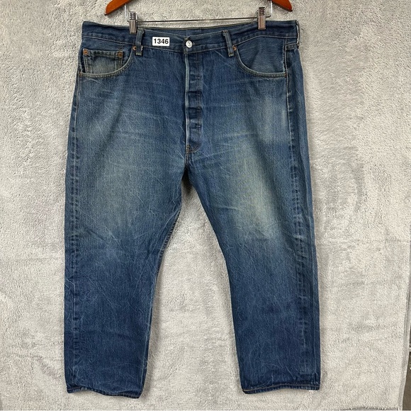 Levi's Other - Levi’s 501 Button Fly Jeans Size 42x30 Distressed Read Description